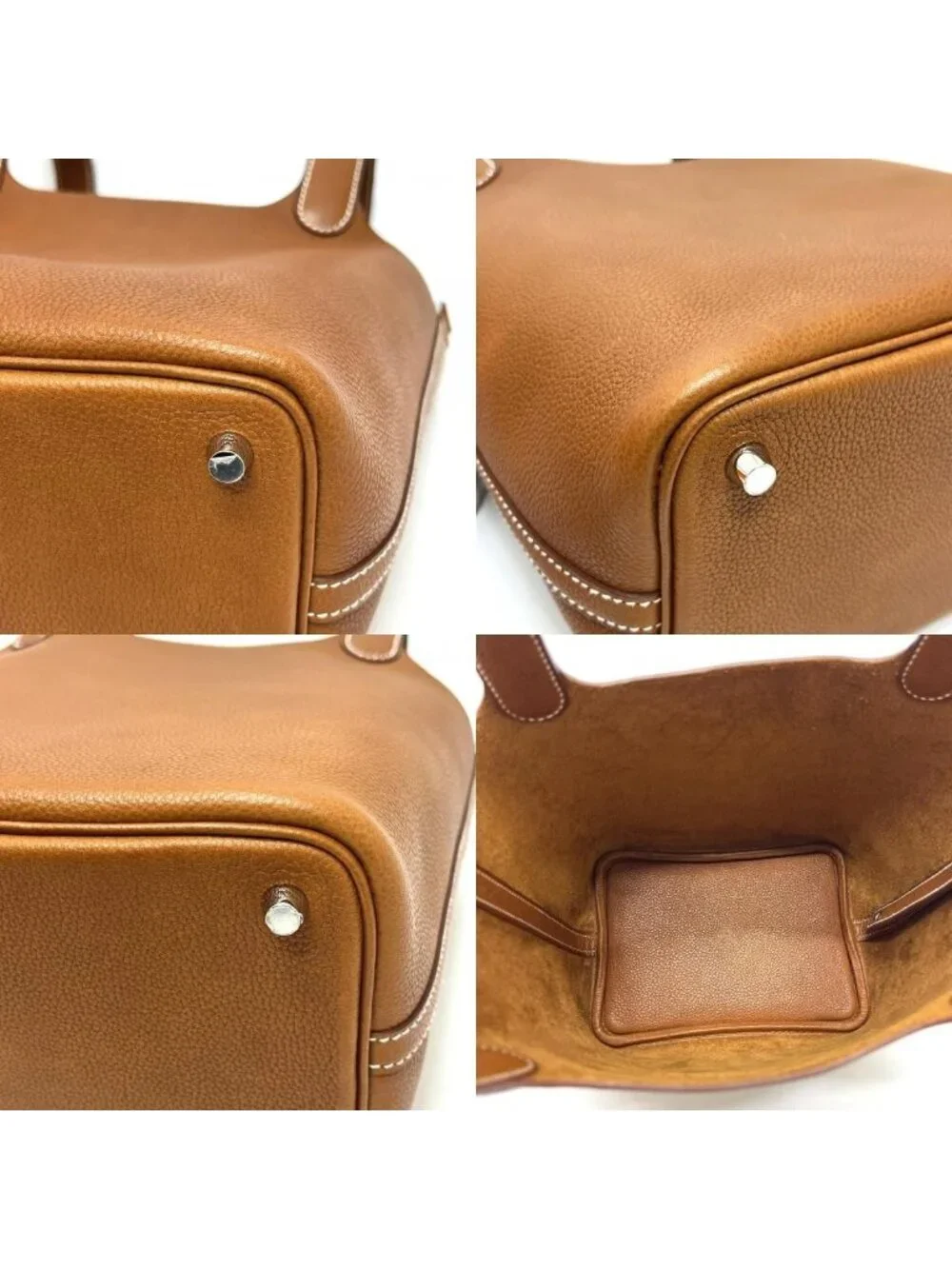 Hermes Handbag Picotin Lock PM Barenia Fauve